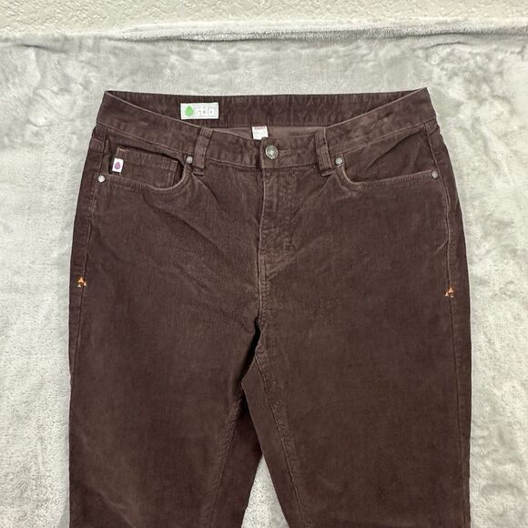 Stio Pants Women's 10 Brown Corduroy Rivet Cords Cotton Spandex 5 Pocket Stretch - Picture 2 of 16